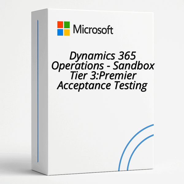 Dynamics 365 Operations - Sandbox Tier 3:Premier Acceptance Testing